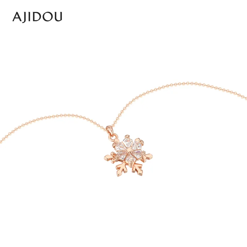 AJIDOU Refined Necklaces Women's Rose Gold-4