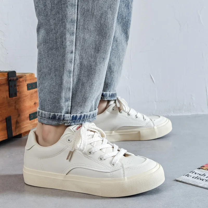 Meiretu Anti Slip Wear Resistant Low Top Skateboard Shoes Men's-3