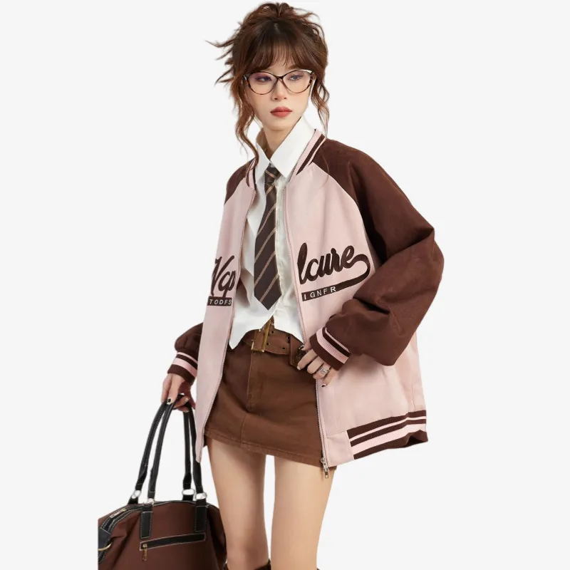 EVPGB Jackets Coats Women's Pink & Brown+Giveaway-4