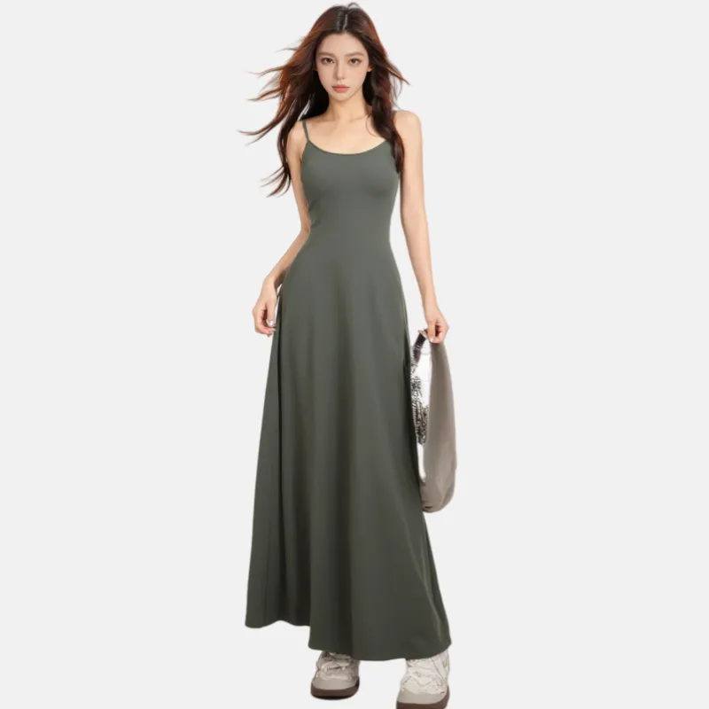EVPGB Slip Dresses Women's Gray-4