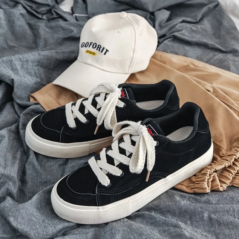 Meiretu Anti Slip Wear Resistant Low Top Skateboard Shoes Men's-1