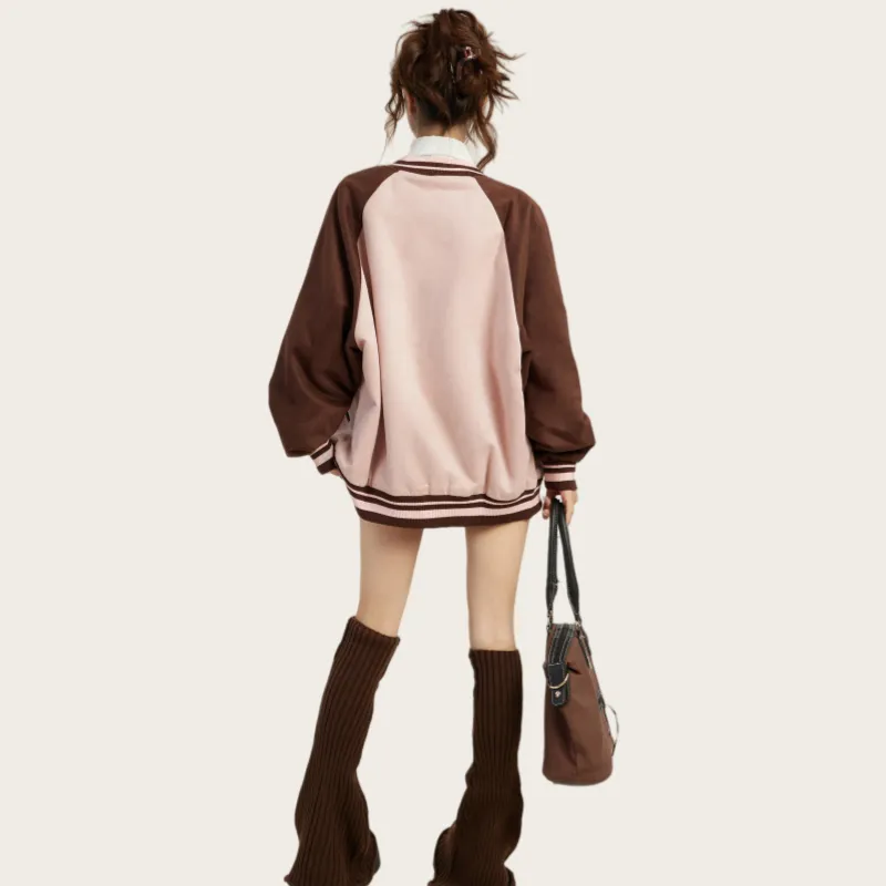 EVPGB Jackets Coats Women's Pink & Brown+Giveaway-1