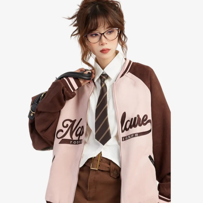 EVPGB Jackets Coats Women's Pink & Brown+Giveaway-5