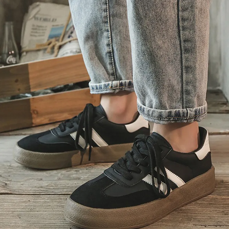 Meiretu Coverage Slip Resistant Low Top Skateboard Shoes Men's-3