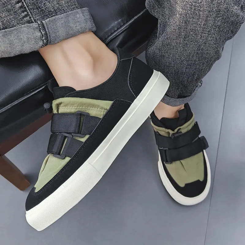 Meiretu Anti Slip Wear Resistant Low Top Skateboard Shoes Men's-4