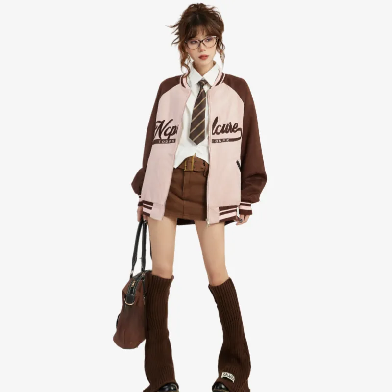 EVPGB Jackets Coats Women's Pink & Brown+Giveaway-3