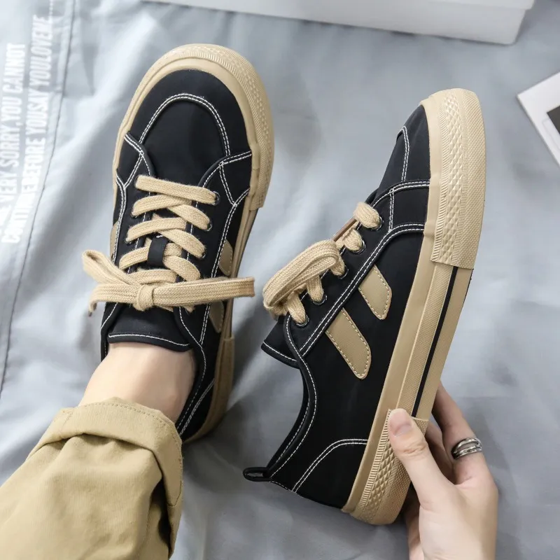 Meiretu Anti Slip Wear Resistant Low Top Skateboard Shoes Men's-1