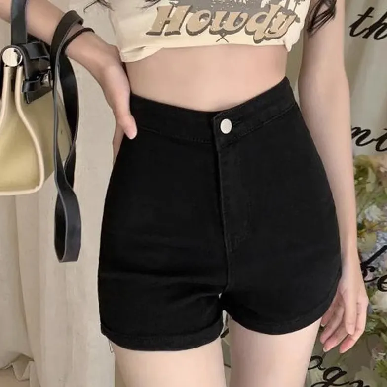 IQC Denim Shorts Women's Black-3