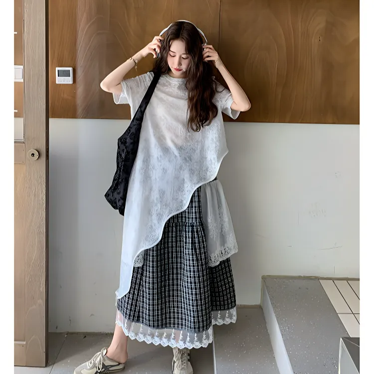 IQC Two Piece Skirt Sets Women's-2