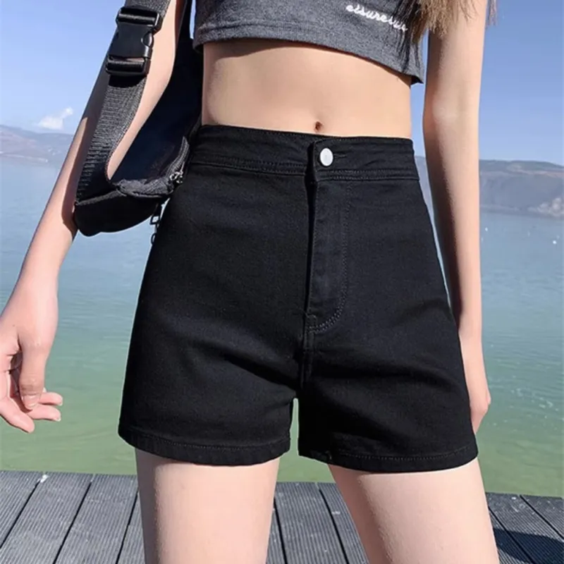 IQC Denim Shorts Women's Black-4
