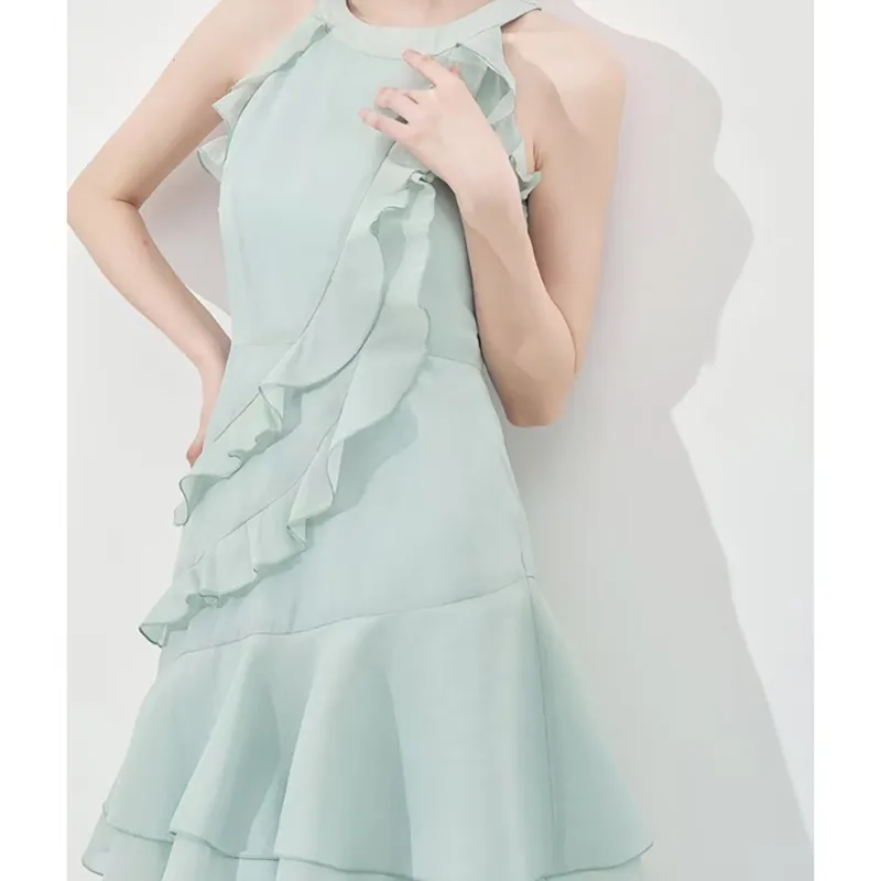 IQC Sleeveless Dress Women's Green-2