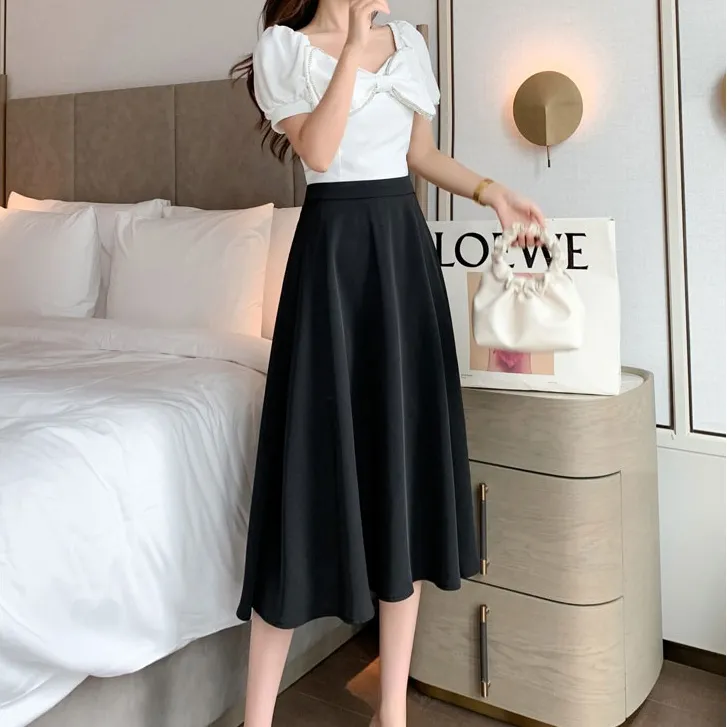 IQC Knit Long Skirts Women's-3