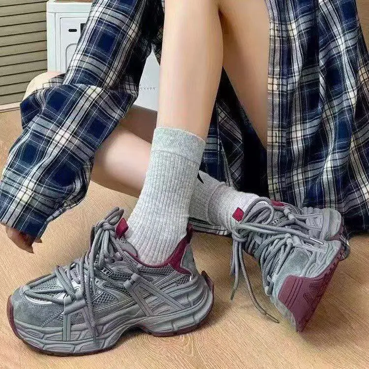 Kalinsd 1971 Anti Slip Wear Resistant Low Top Chunky Sneakers Women's-8
