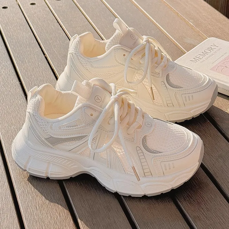 Kalinsd 1971 Low Top Chunky Sneakers Women's Ecru-1