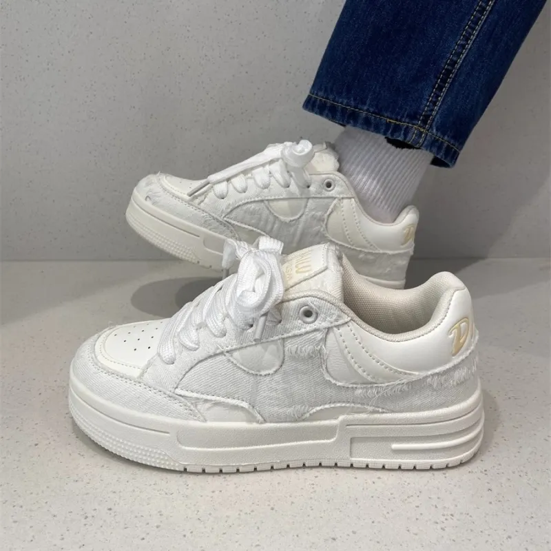 Kalinsd 1971 Slip Resistant, Abrasion Resistant, Breathable Low Top Skateboard Shoes Women's Ecru-2