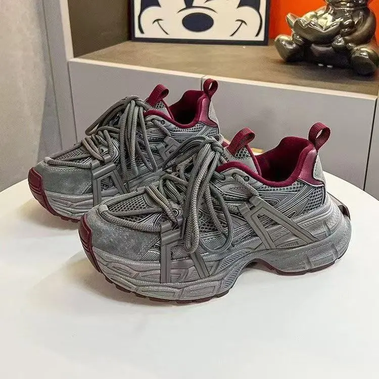 Kalinsd 1971 Anti Slip Wear Resistant Low Top Chunky Sneakers Women's-6