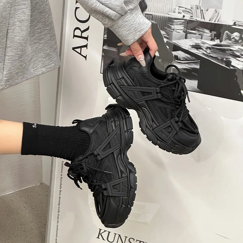 Kalinsd 1971 Anti Slip Wear Resistant Low Top Chunky Sneakers Women's-4