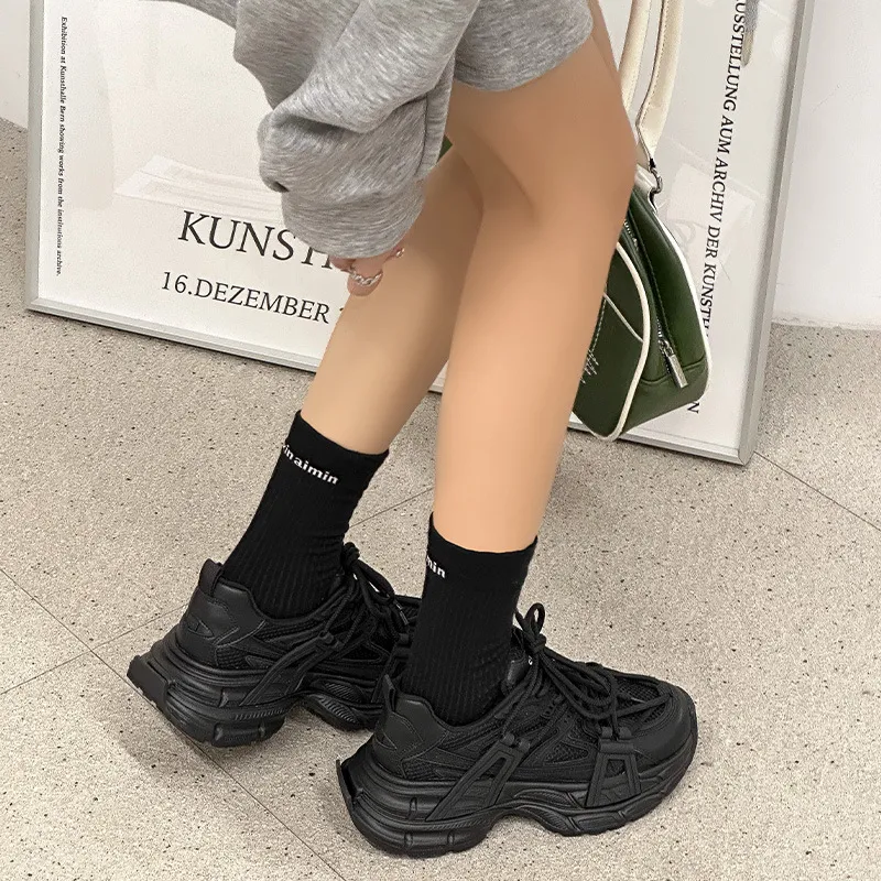 Kalinsd 1971 Anti Slip Wear Resistant Low Top Chunky Sneakers Women's-3