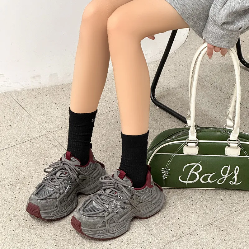 Kalinsd 1971 Anti Slip Wear Resistant Low Top Chunky Sneakers Women's-7