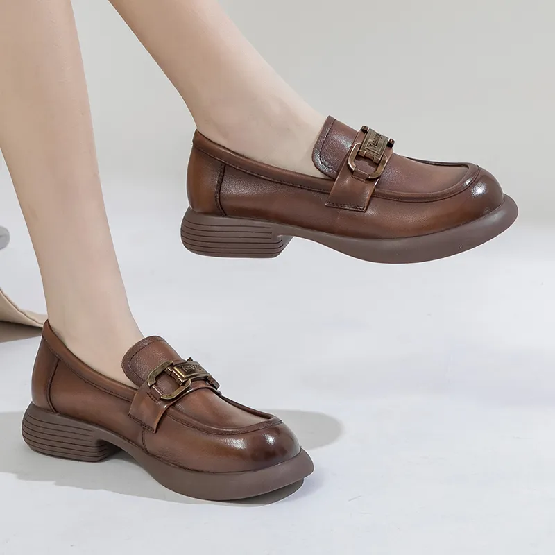 Okahui Loafers Women's Khaki-5