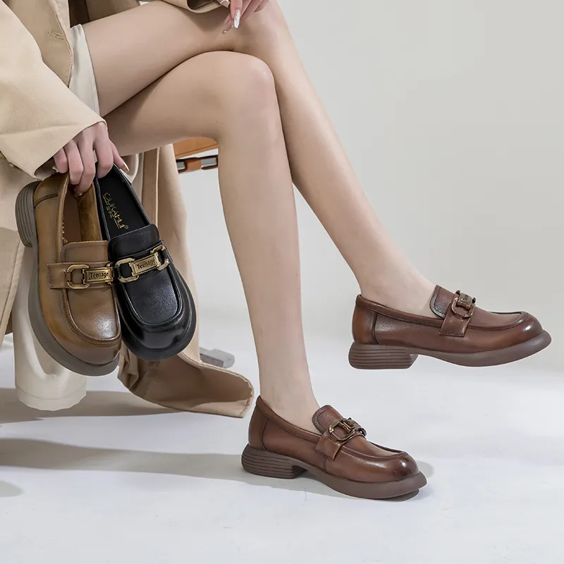 Okahui Loafers Women's Khaki-6