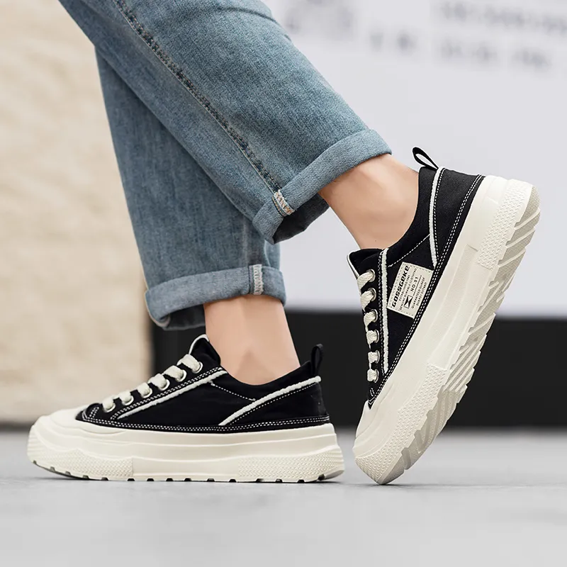 CALIFBULL Breathable Height Increase Low Top Casual Shoes Men's-5