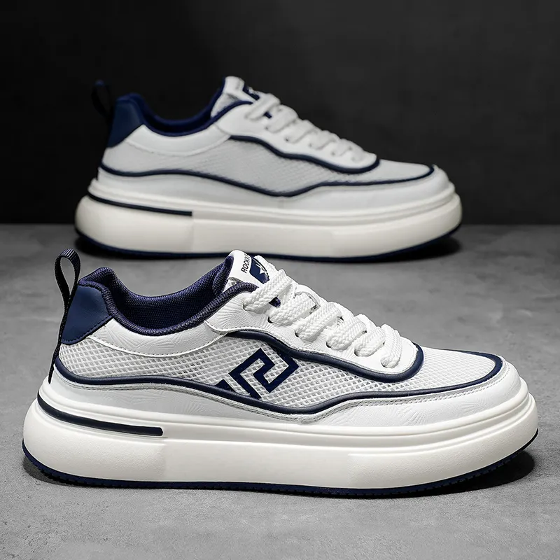 CALIFBULL Abrasion Resistant Breathable Height Increasing Low Top Skateboard Shoes Men's-3