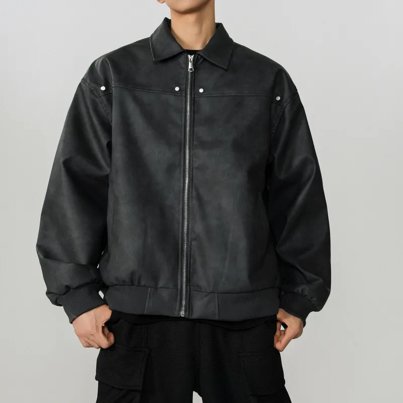 ACUOD BY CHANU Leather Jacket Unisex-5