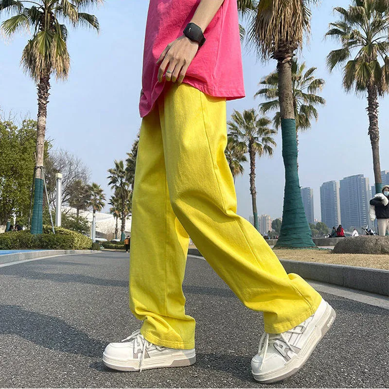 ACUOD BY CHANU Casual Pants Unisex Orange Red-14