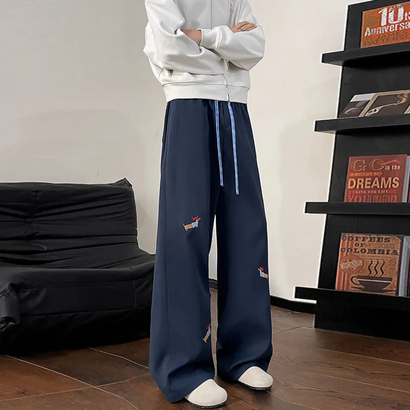 PANDA ADEVIL Teenagers Loose Fit Straight Fit Casual Sports Pants Unisex-15