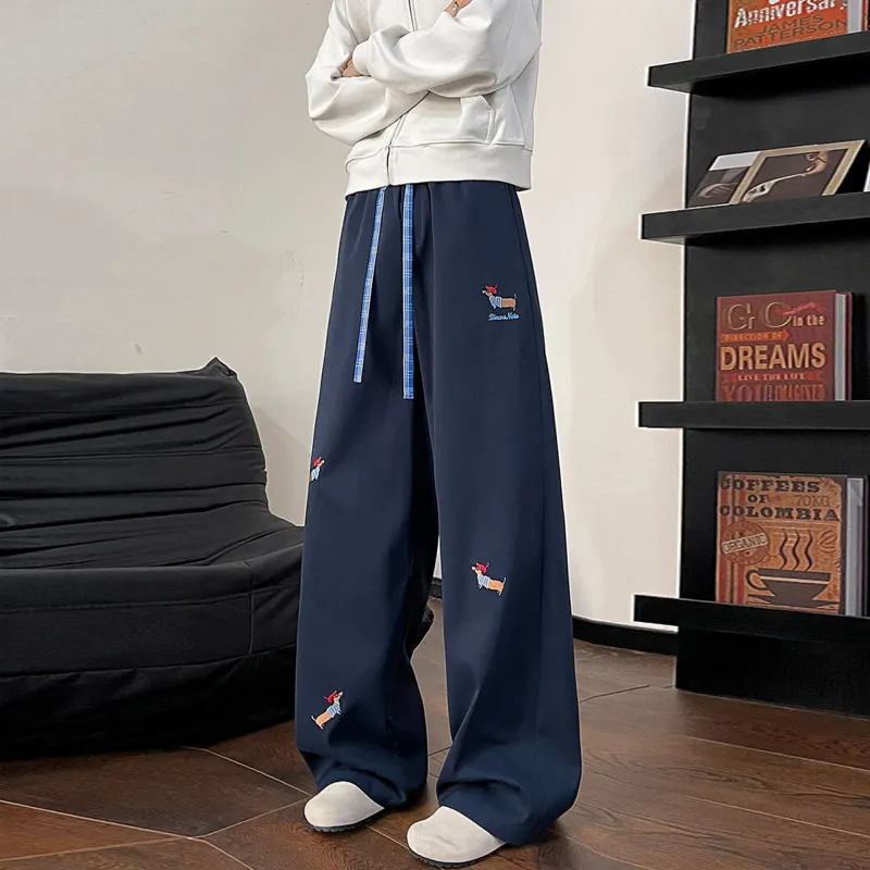 PANDA ADEVIL Teenagers Loose Fit Straight Fit Casual Sports Pants Unisex-14