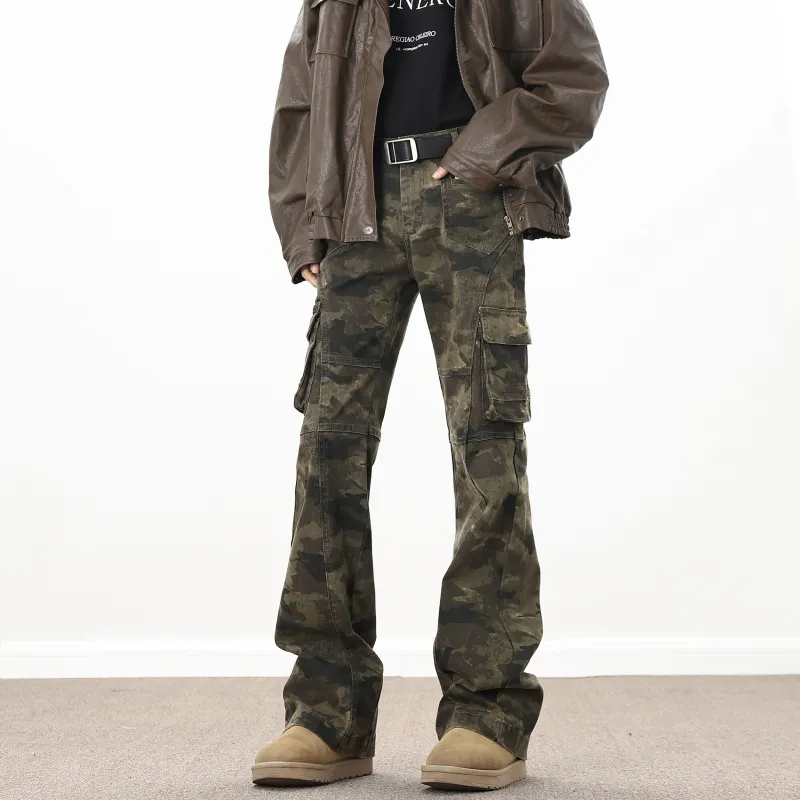 ACUOD BY CHANU Cargo Pants Unisex Jungle Camouflage-3