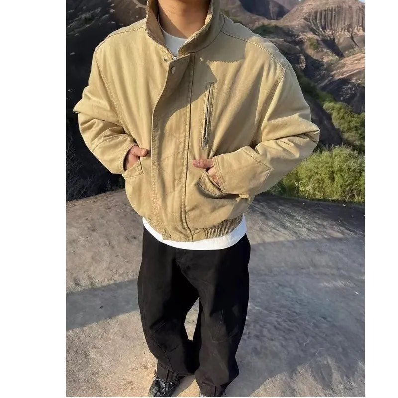 ACUOD BY CHANU Jackets Coats Unisex Khaki-2