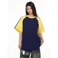 Navy Blue & Yellow Sleeves