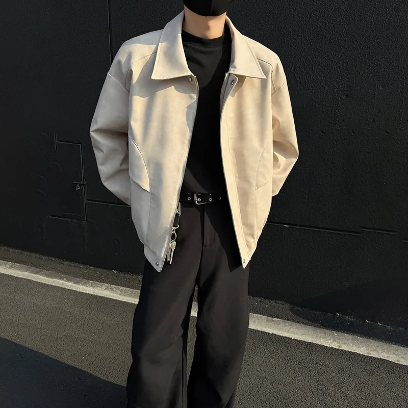 ACUOD BY CHANU Trendy Brand Luxury Streetwear Cool Motorcycle Jacket Coat Unisex-3