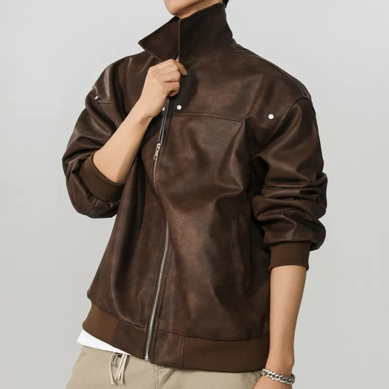 ACUOD BY CHANU Leather Jacket Unisex-1