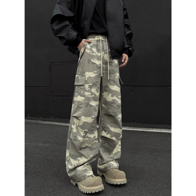 ACUOD BY CHANU Cargo Pants Unisex Camouflage-2
