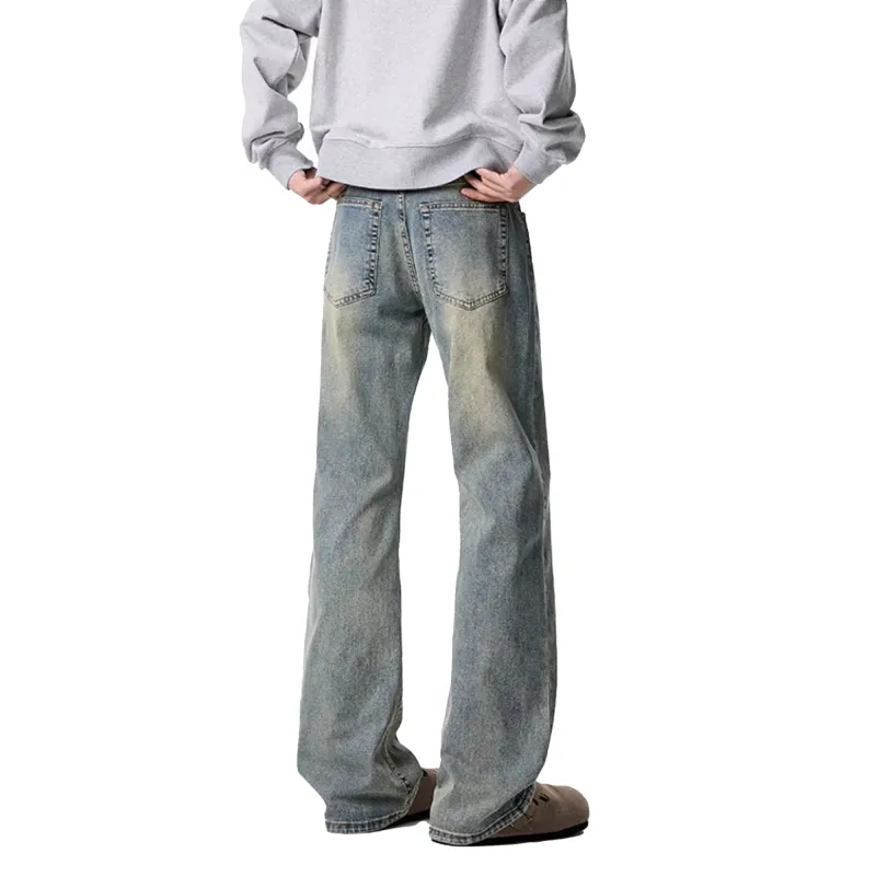 ACUOD BY CHANU Trendy Brand Bootcut Pants With Design Sensation Loose Fit Casual Pants Unisex-4