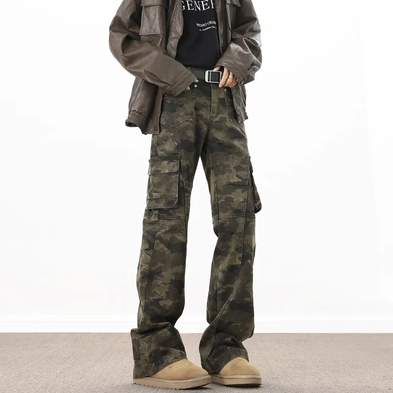 ACUOD BY CHANU Cargo Pants Unisex Jungle Camouflage-2
