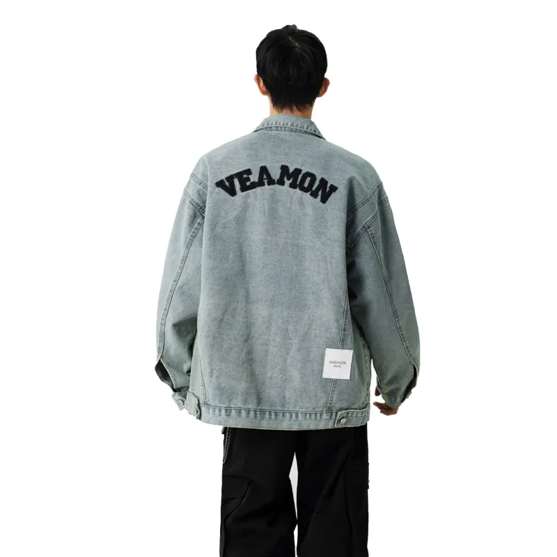 ACUOD BY CHANU Denim Jacket Unisex Turquoise-1