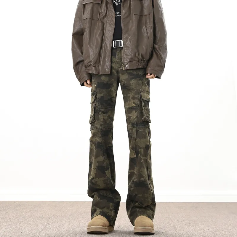 ACUOD BY CHANU Cargo Pants Unisex Jungle Camouflage-5