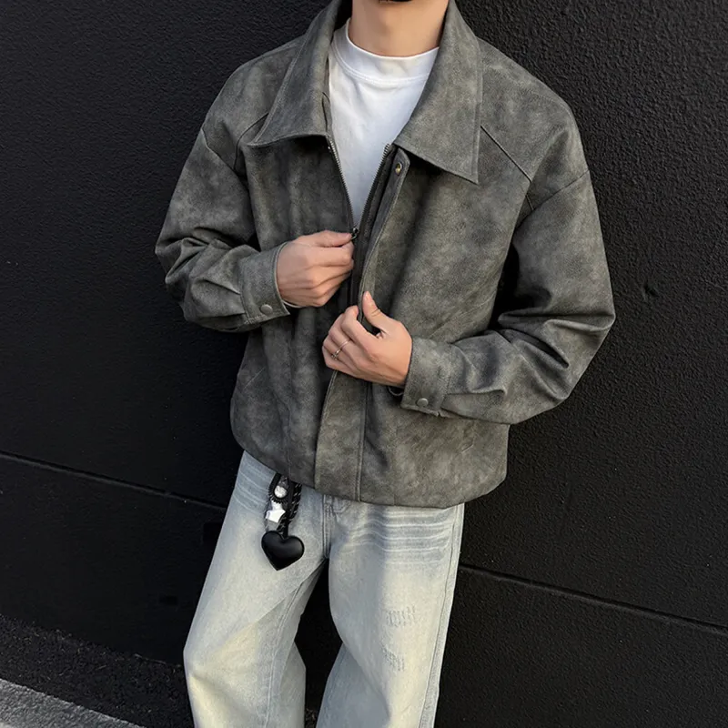 ACUOD BY CHANU Trendy Brand Luxury Streetwear Cool Motorcycle Jacket Coat Unisex-13