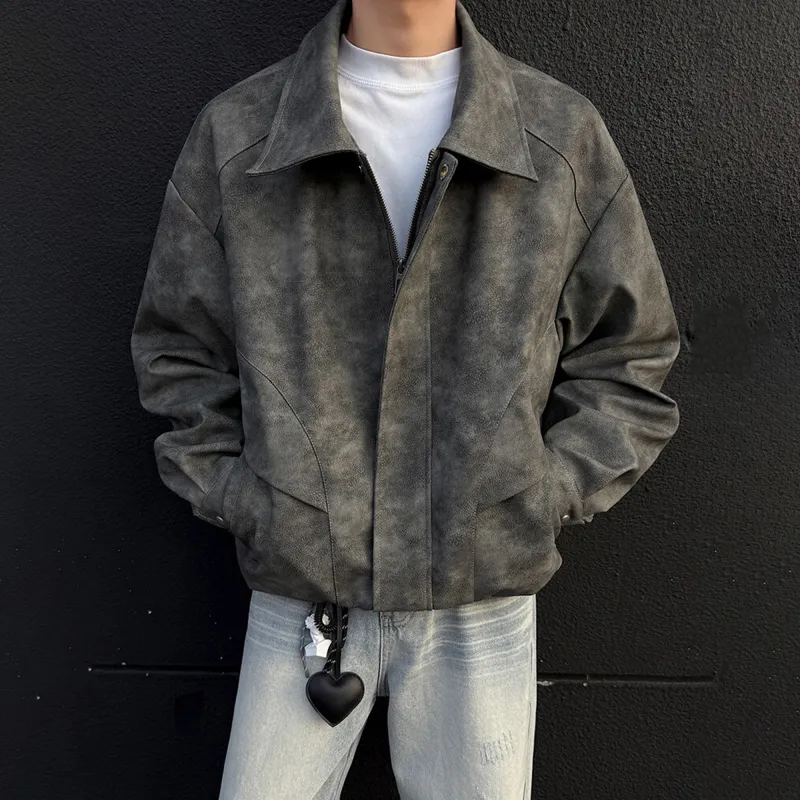 ACUOD BY CHANU Trendy Brand Luxury Streetwear Cool Motorcycle Jacket Coat Unisex-14