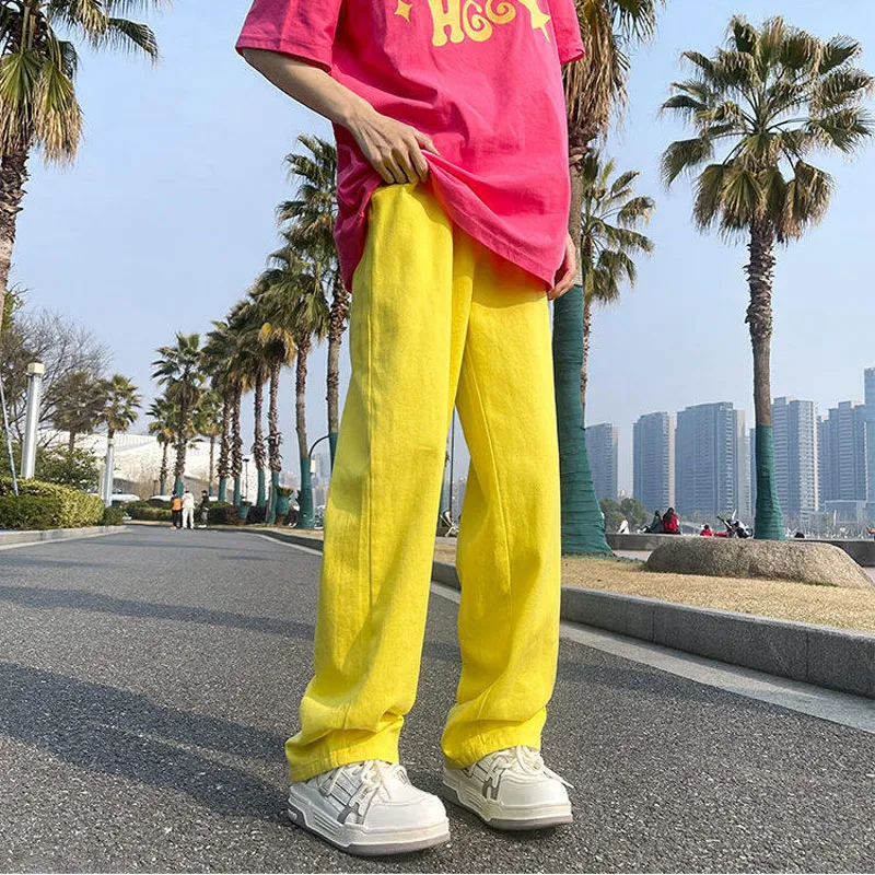 ACUOD BY CHANU Casual Pants Unisex Orange Red-15