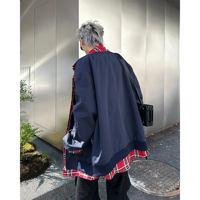 ACUOD BY CHANU Baseball Jacket Unisex Navy Blue-1