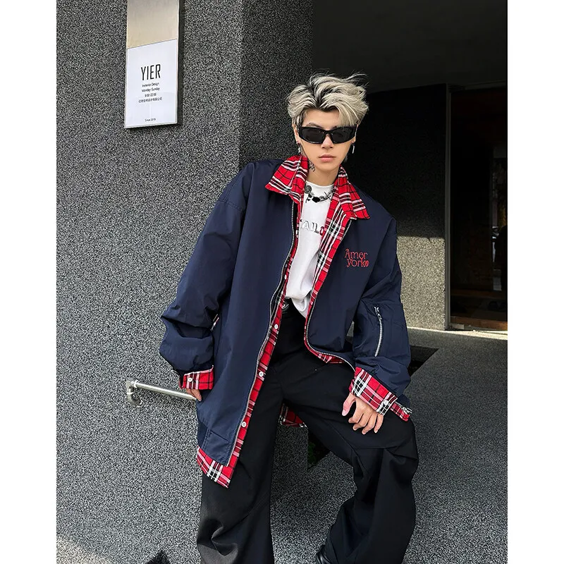 ACUOD BY CHANU Baseball Jacket Unisex Navy Blue-5