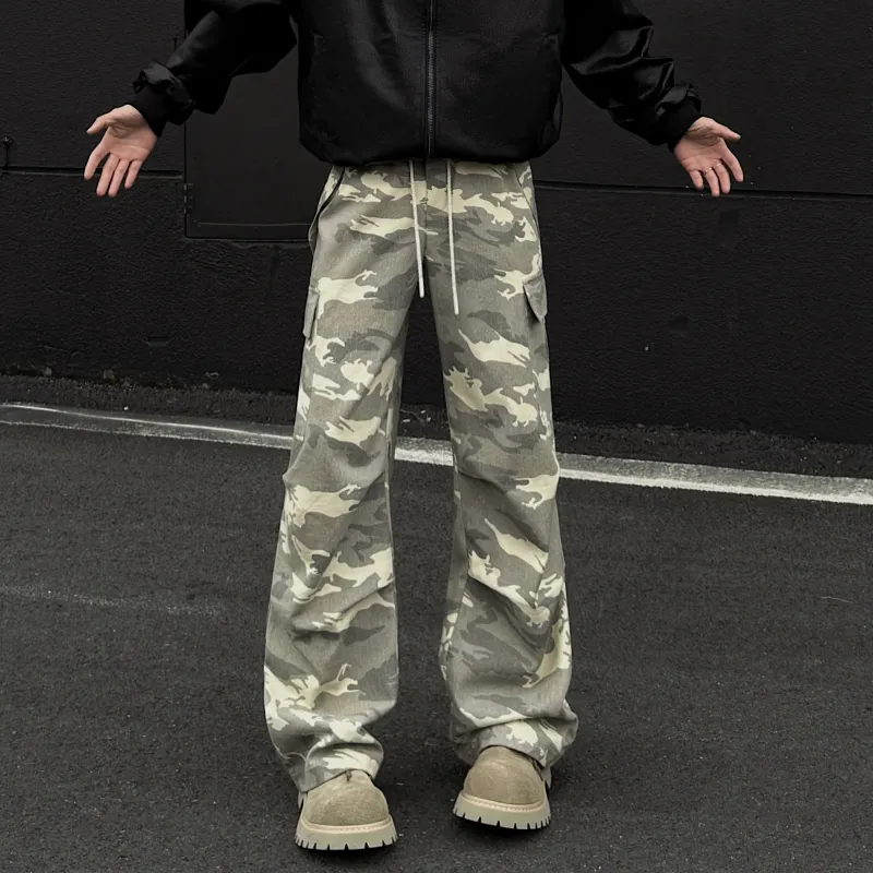 ACUOD BY CHANU Cargo Pants Unisex Camouflage-4