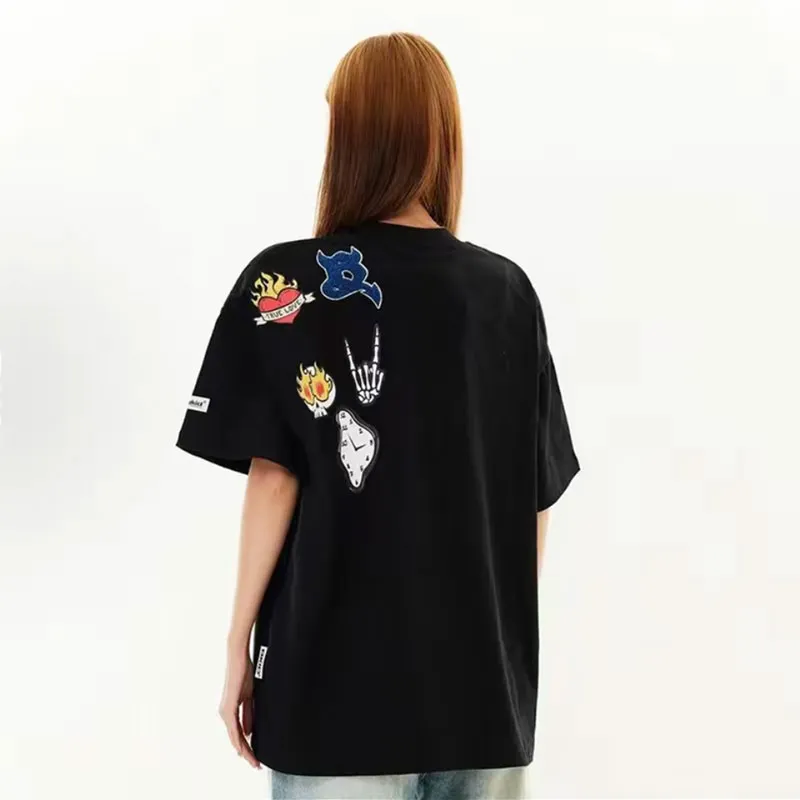 WELTER EXPERIMENT Minimalist Style Basic T Shirt Unisex-3