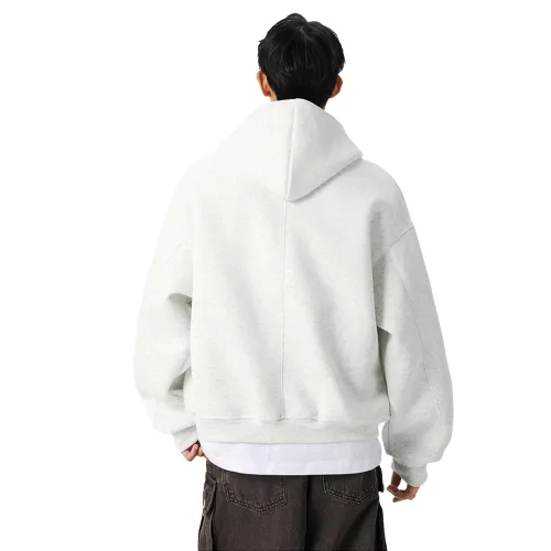 ACUOD BY CHANU Sweatshirt Trendy Loose Fit Design With Zipper Hood Thickened Sports Coat Unisex