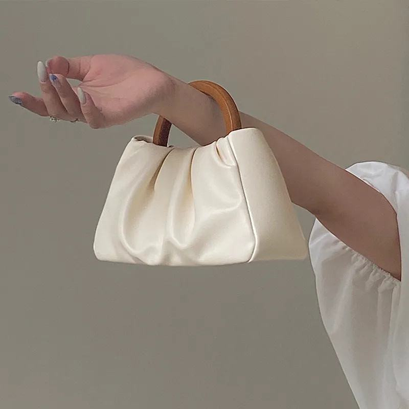 Chearly Kitity Synthetic Leather Crossbody Bag, Shoulder Bag, Cloud Bag, Handbag Regular Women's Ecru-2